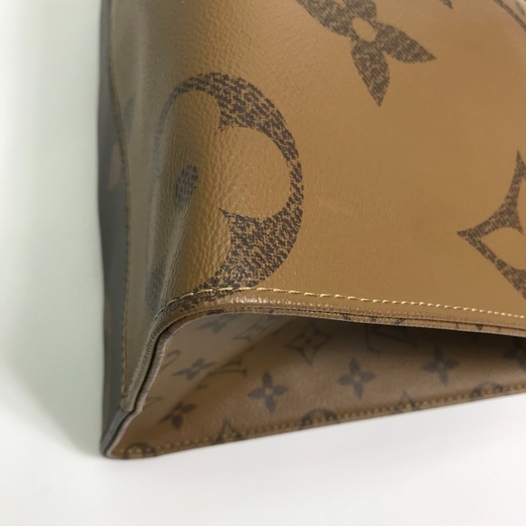 Louis Vuitton Monogram On The Go MM Tote Bag Brown - Picture 4 of 8